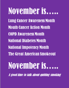 Read more about the article November is Lung Cancer Awareness Month